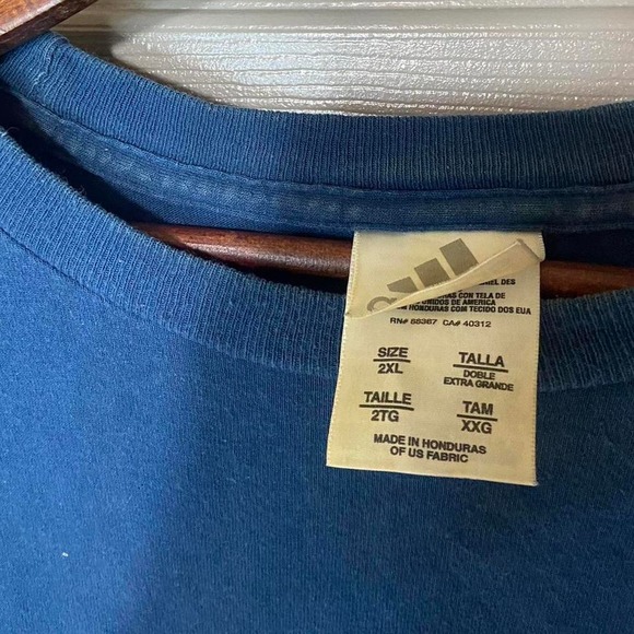 adidas shirt Size XXL y2k sportswear striped skater preppy - Picture 4 of 4